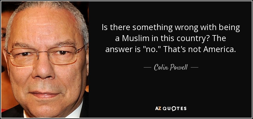 Is there something wrong with being a Muslim in this country? The answer is 