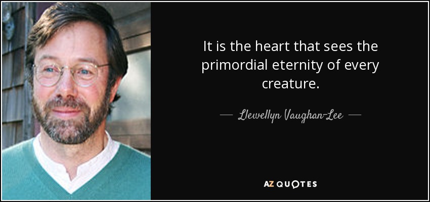 It is the heart that sees the primordial eternity of every creature. - Llewellyn Vaughan-Lee