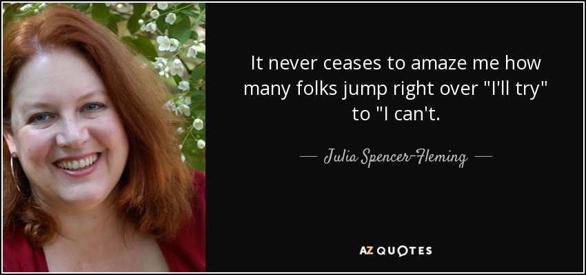 It never ceases to amaze me how many folks jump right over 