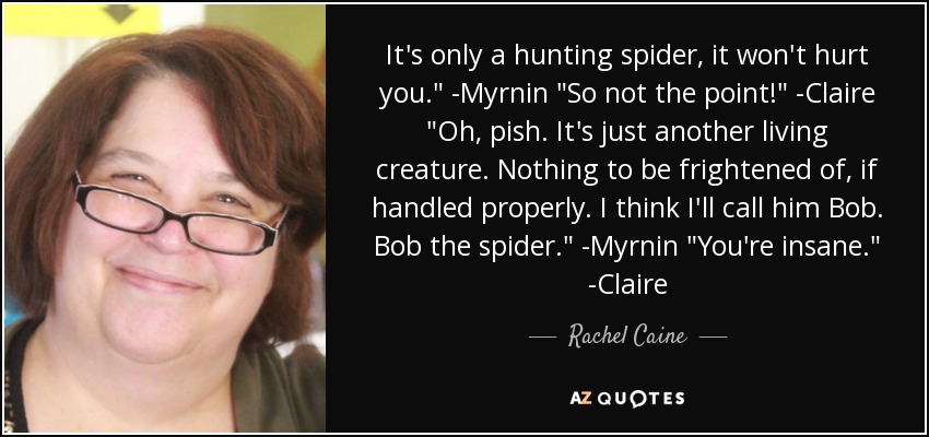 It's only a hunting spider, it won't hurt you.