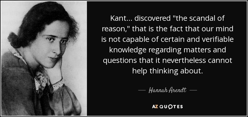 Kant ... discovered 