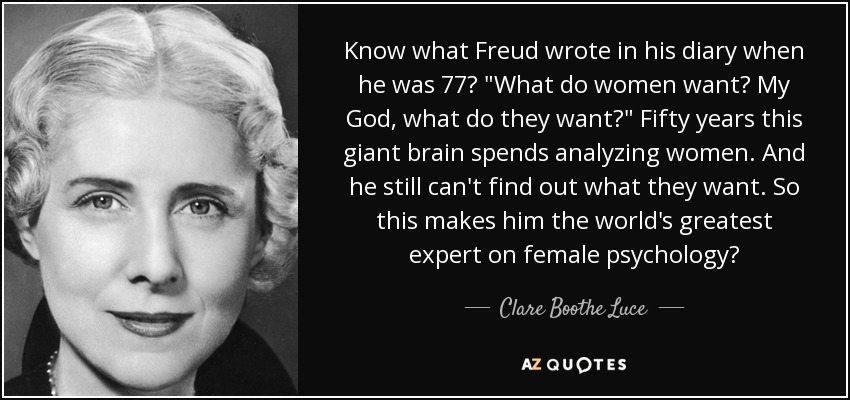Know what Freud wrote in his diary when he was 77? 