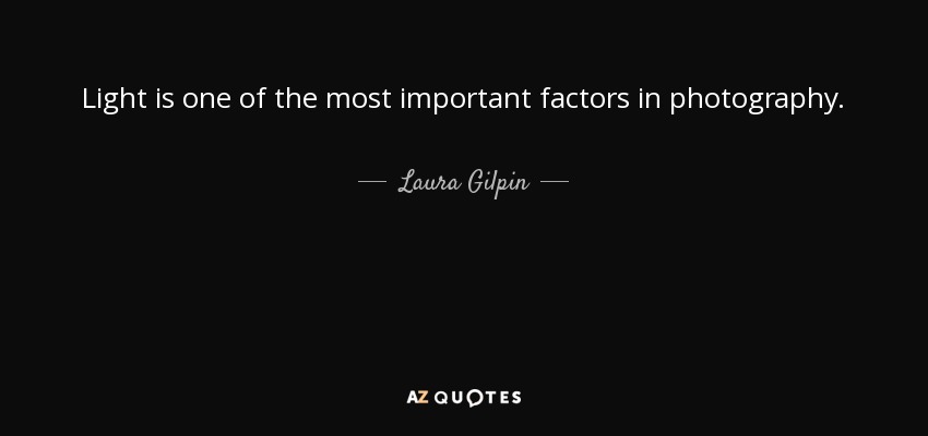 Light is one of the most important factors in photography. - Laura Gilpin