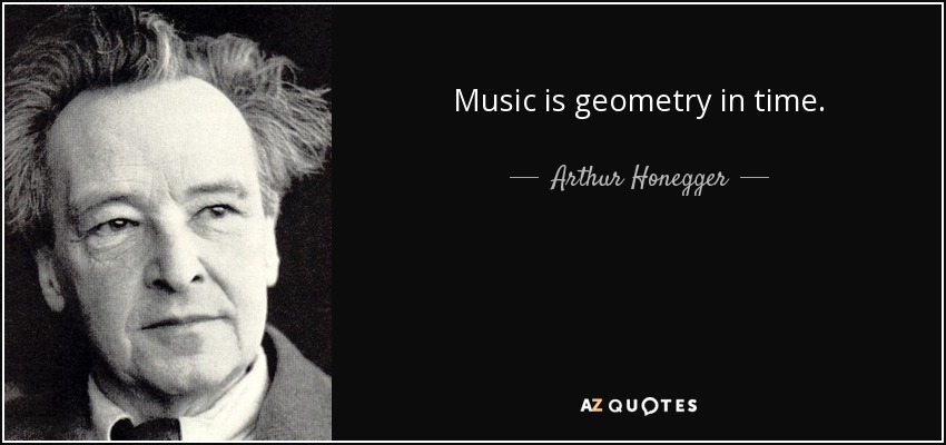 Music is geometry in time. - Arthur Honegger
