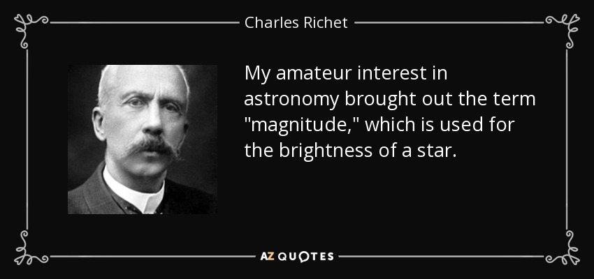 My amateur interest in astronomy brought out the term 