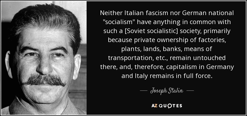 Neither Italian fascism nor German national 