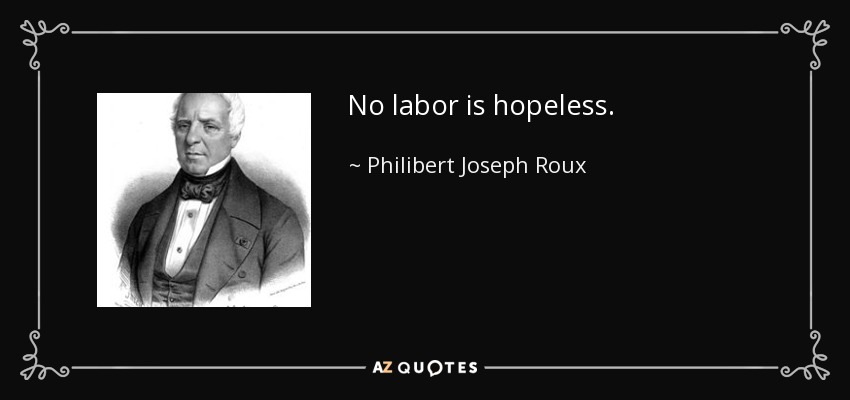 No labor is hopeless. - Philibert Joseph Roux