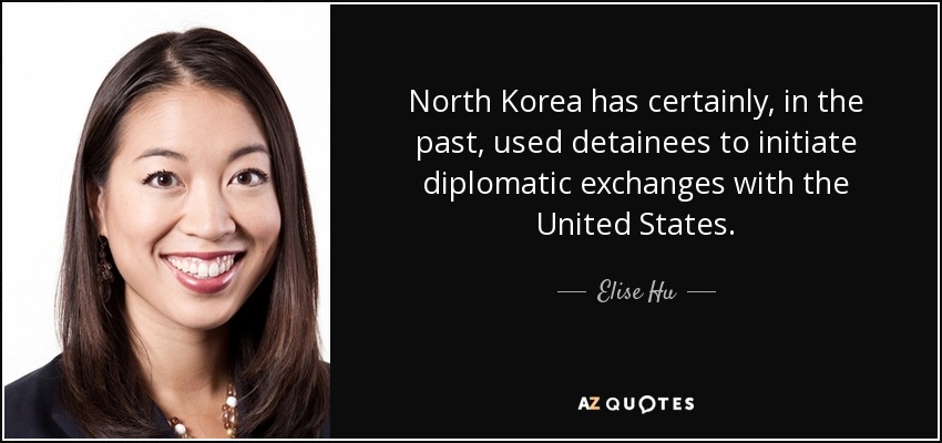 North Korea has certainly, in the past, used detainees to initiate diplomatic exchanges with the United States. - Elise Hu