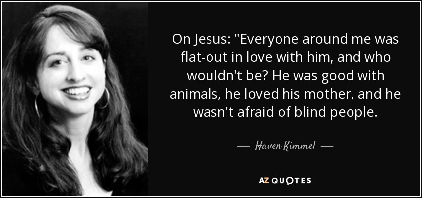 On Jesus: 