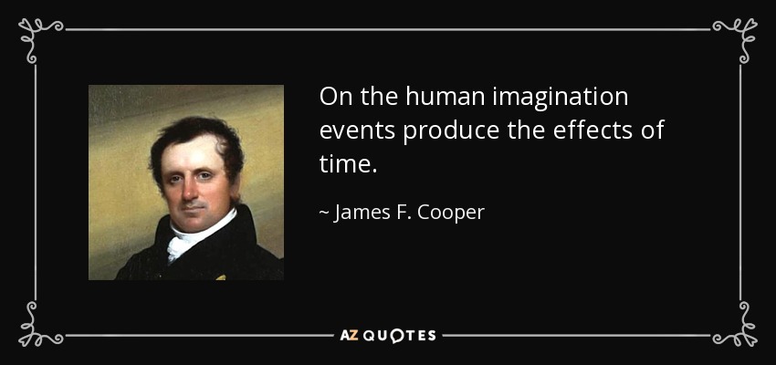 On the human imagination events produce the effects of time. - James F. Cooper