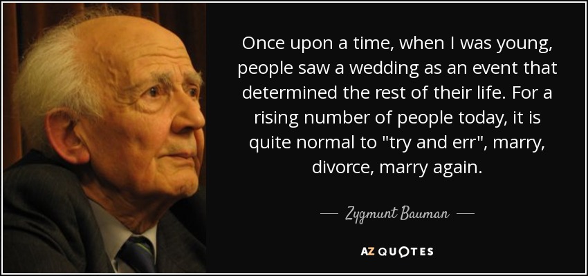 Once upon a time, when I was young, people saw a wedding as an event that determined the rest of their life. For a rising number of people today, it is quite normal to 