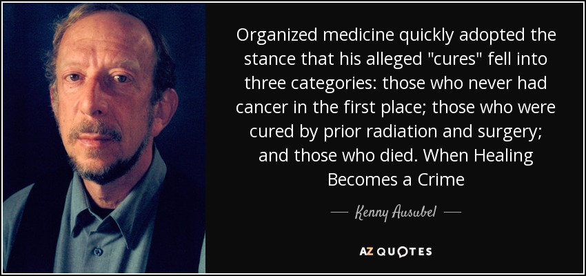 Organized medicine quickly adopted the stance that his alleged 