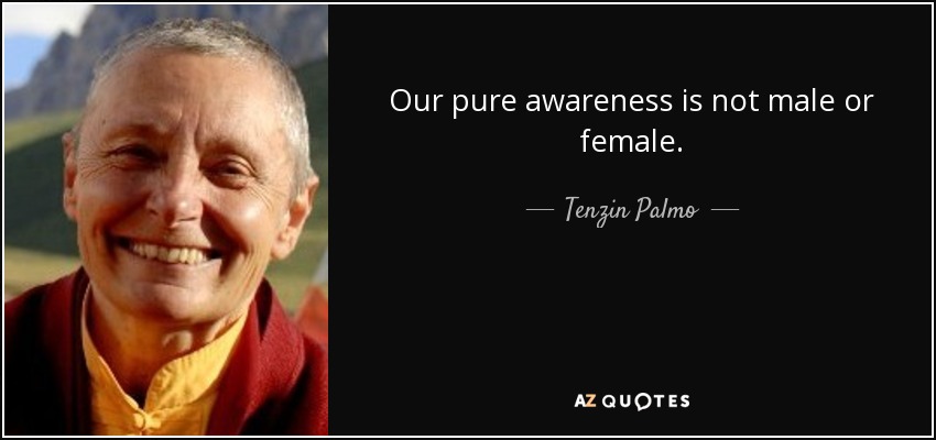 Our pure awareness is not male or female. - Tenzin Palmo