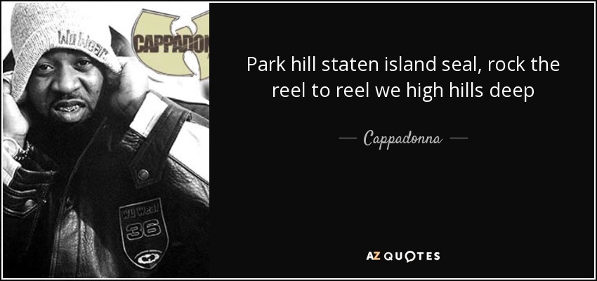 Park hill staten island seal, rock the reel to reel we high hills deep - Cappadonna
