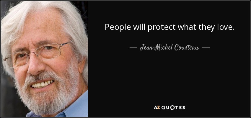 People will protect what they love. - Jean-Michel Cousteau