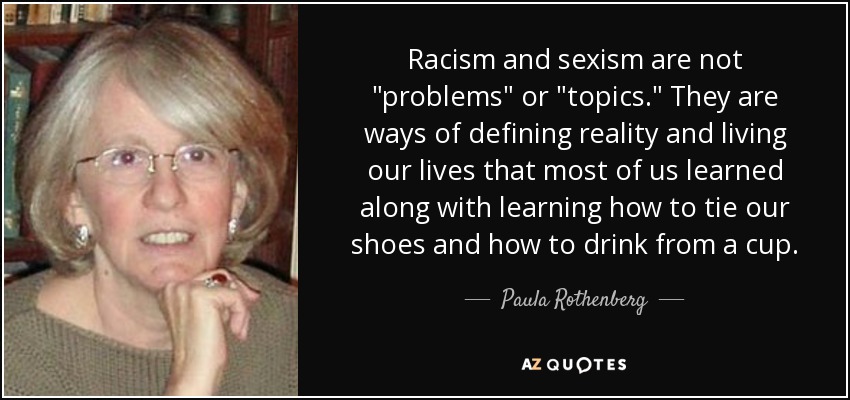 Racism and sexism are not 