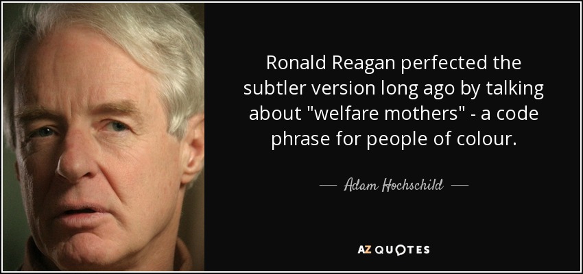 Ronald Reagan perfected the subtler version long ago by talking about 