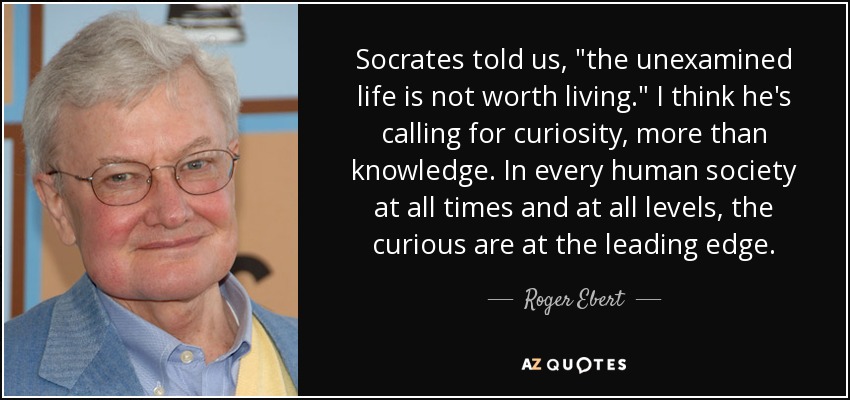 Socrates told us, 