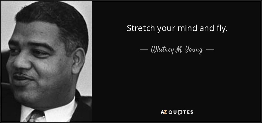 Stretch your mind and fly. - Whitney M. Young