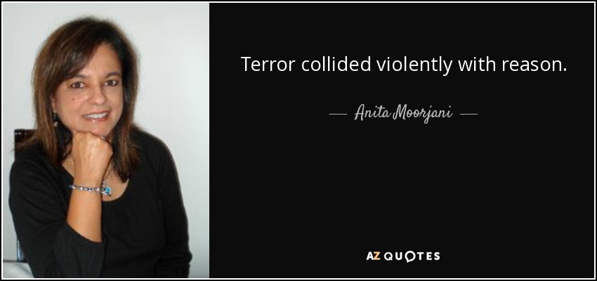 Terror collided violently with reason. - Anita Moorjani