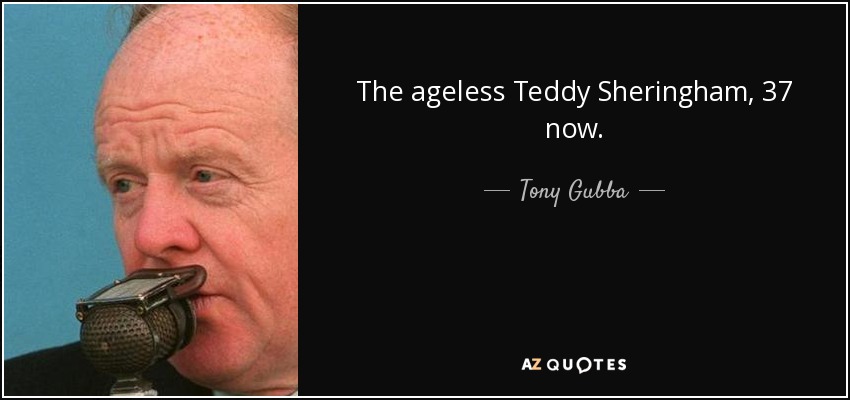 The ageless Teddy Sheringham, 37 now. - Tony Gubba