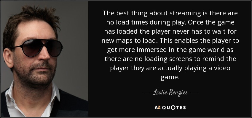 The best thing about streaming is there are no load times during play. Once the game has loaded the player never has to wait for new maps to load. This enables the player to get more immersed in the game world as there are no loading screens to remind the player they are actually playing a video game. - Leslie Benzies