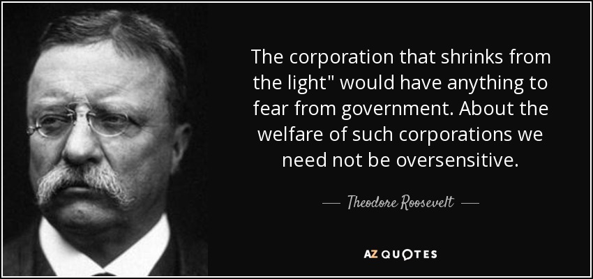 The corporation that shrinks from the light