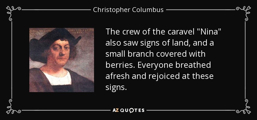 The crew of the caravel 