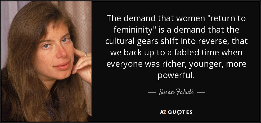 The demand that women 