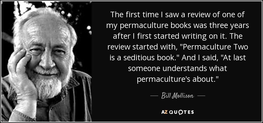 The first time I saw a review of one of my permaculture books was three years after I first started writing on it. The review started with, 