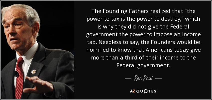 The Founding Fathers realized that  The Founding Fathers realized that