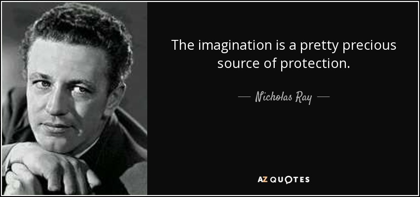 The imagination is a pretty precious source of protection. - Nicholas Ray