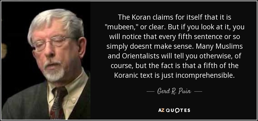 The Koran claims for itself that it is 
