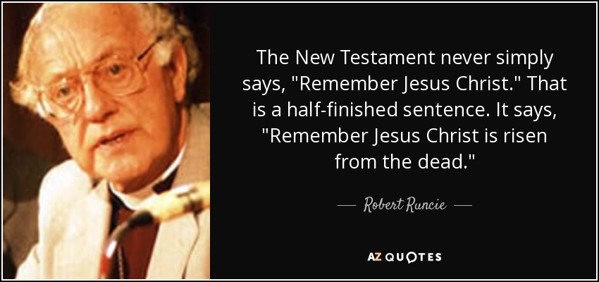 The New Testament never simply says, 