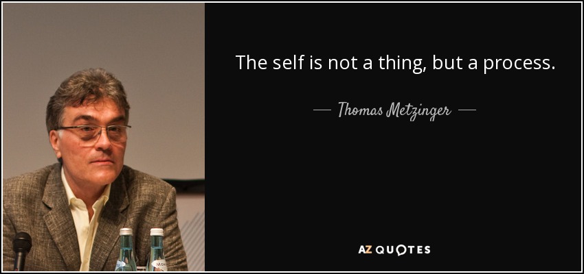 The self is not a thing, but a process. - Thomas Metzinger