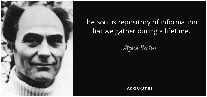 The Soul is repository of information that we gather during a lifetime. - Itzhak Bentov