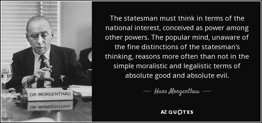 Hans Morgenthau Quotes