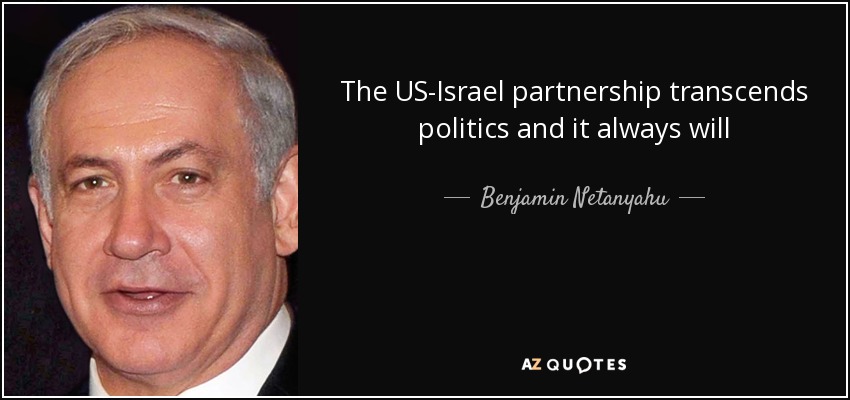 The US-Israel partnership transcends politics and it always will - Benjamin Netanyahu