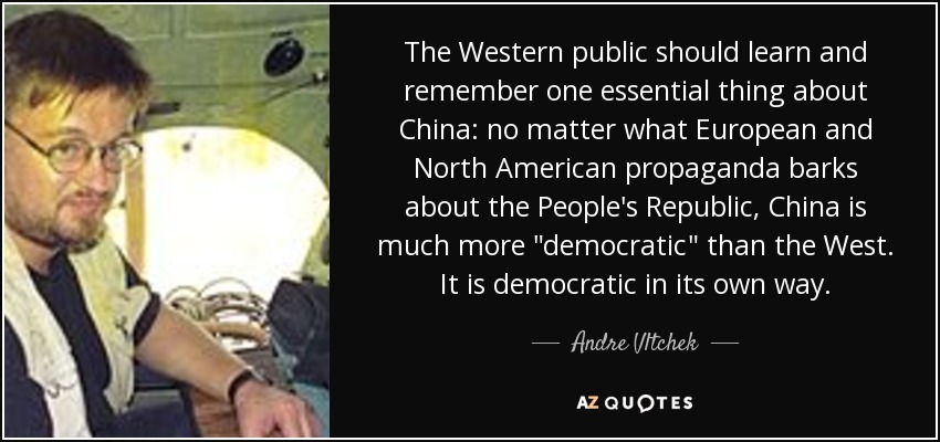The Western public should learn and remember one essential thing about China: no matter what European and North American propaganda barks about the People's Republic, China is much more 