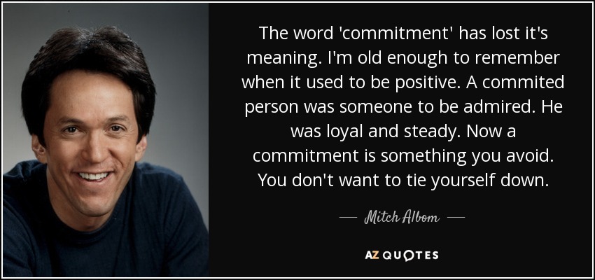 Meaning commitment The Meaning