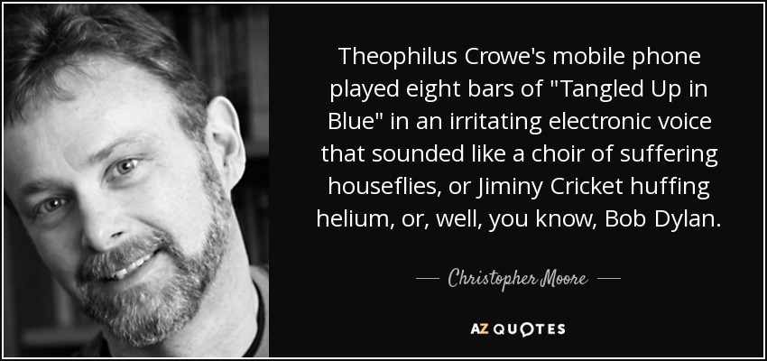 Theophilus Crowe's mobile phone played eight bars of 