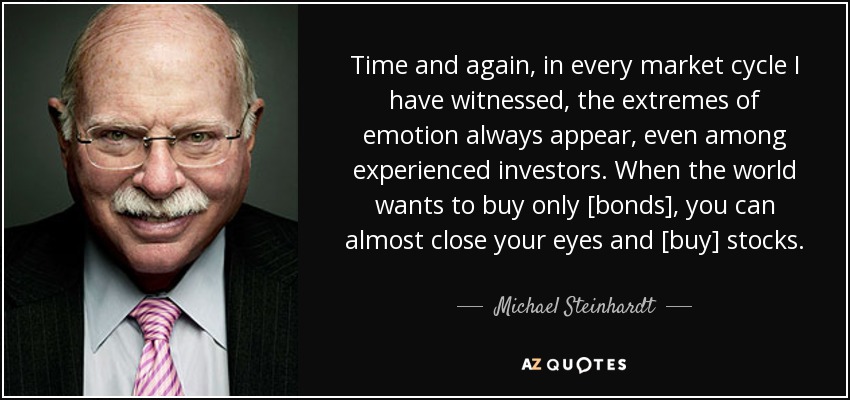 Michael Steinhardt quote: Time and again, in every market cycle I