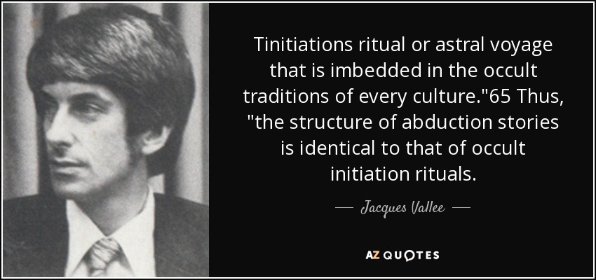 Tinitiations ritual or astral voyage that is imbedded in the occult traditions of every culture.