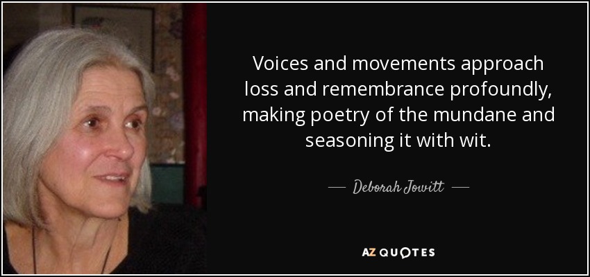 Voices and movements approach loss and remembrance profoundly, making poetry of the mundane and seasoning it with wit. - Deborah Jowitt