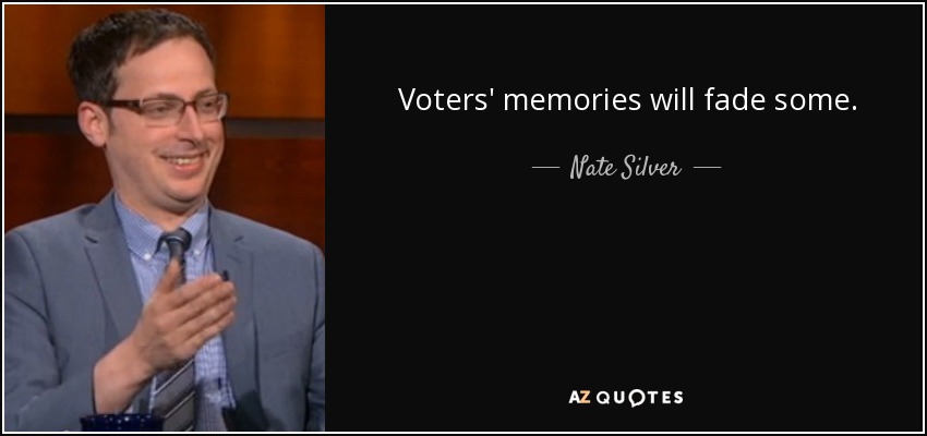 Voters' memories will fade some. - Nate Silver