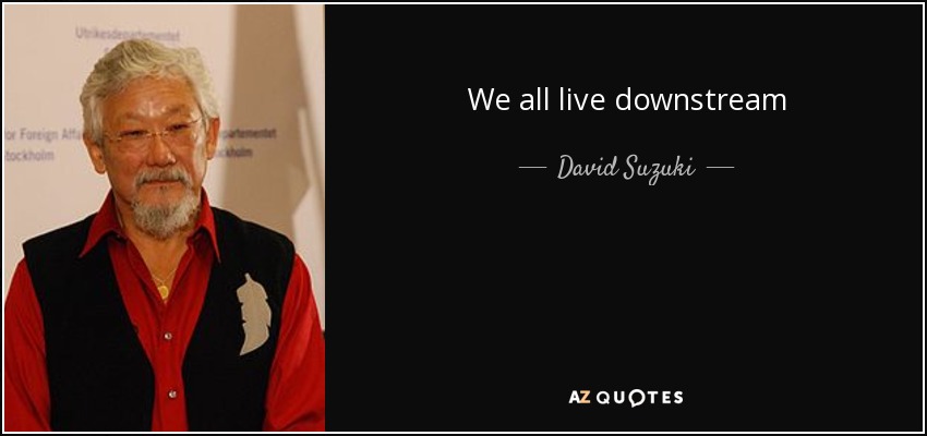 We all live downstream - David Suzuki