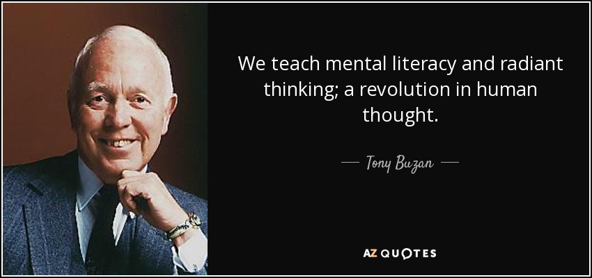 We teach mental literacy and radiant thinking; a revolution in human thought. - Tony Buzan