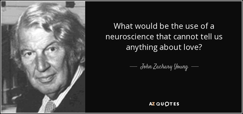 What would be the use of a neuroscience that cannot tell us anything about love? - John Zachary Young