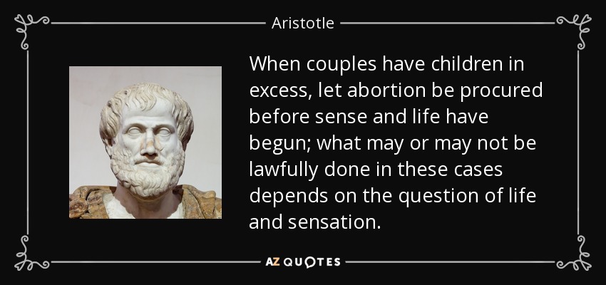 aristotle on abortion