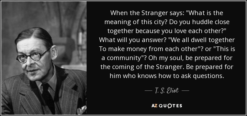 When the Stranger says: 